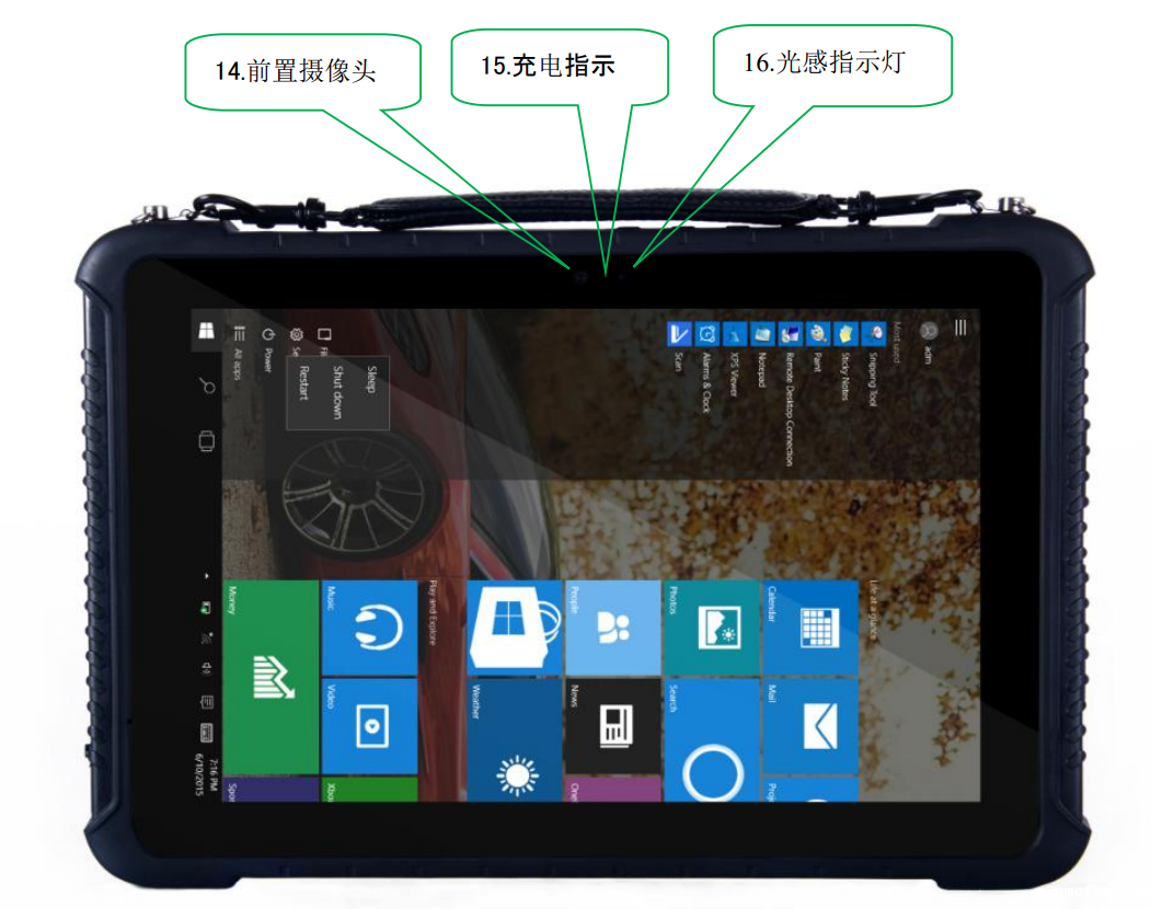 无线传输移动式六合一气体浓度检测摄像仪PAD